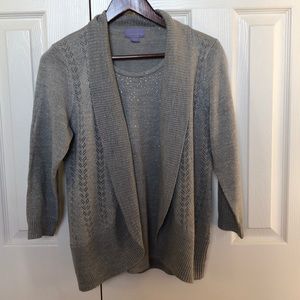 Small silver shimmering sweater